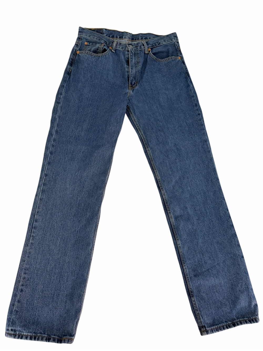 LEVI'S 516 Medium Blue Straight Leg 100% Cotton Jeans 36x34